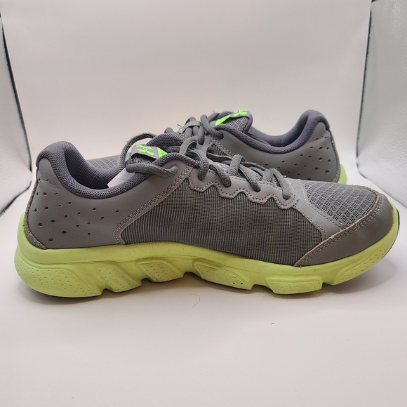 Under Armour Youth Boy's Assert 6 Running Shoes Grey/Green Size: 6Y - Picture 5 of 9